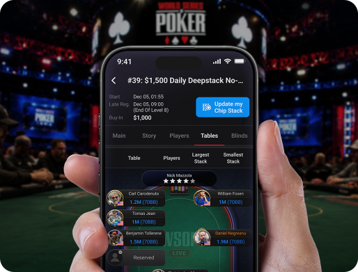 WSOP Poker手机端客户端界面