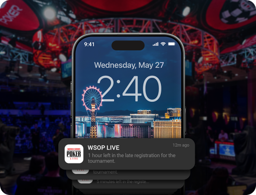 WSOP手机App使用画面